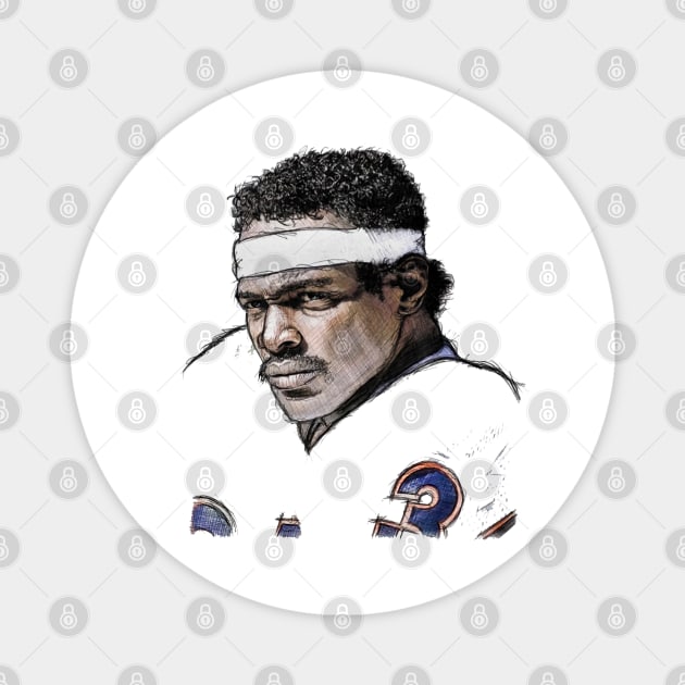 Walter Payton Chicago Icon Magnet by Buya_Hamkac